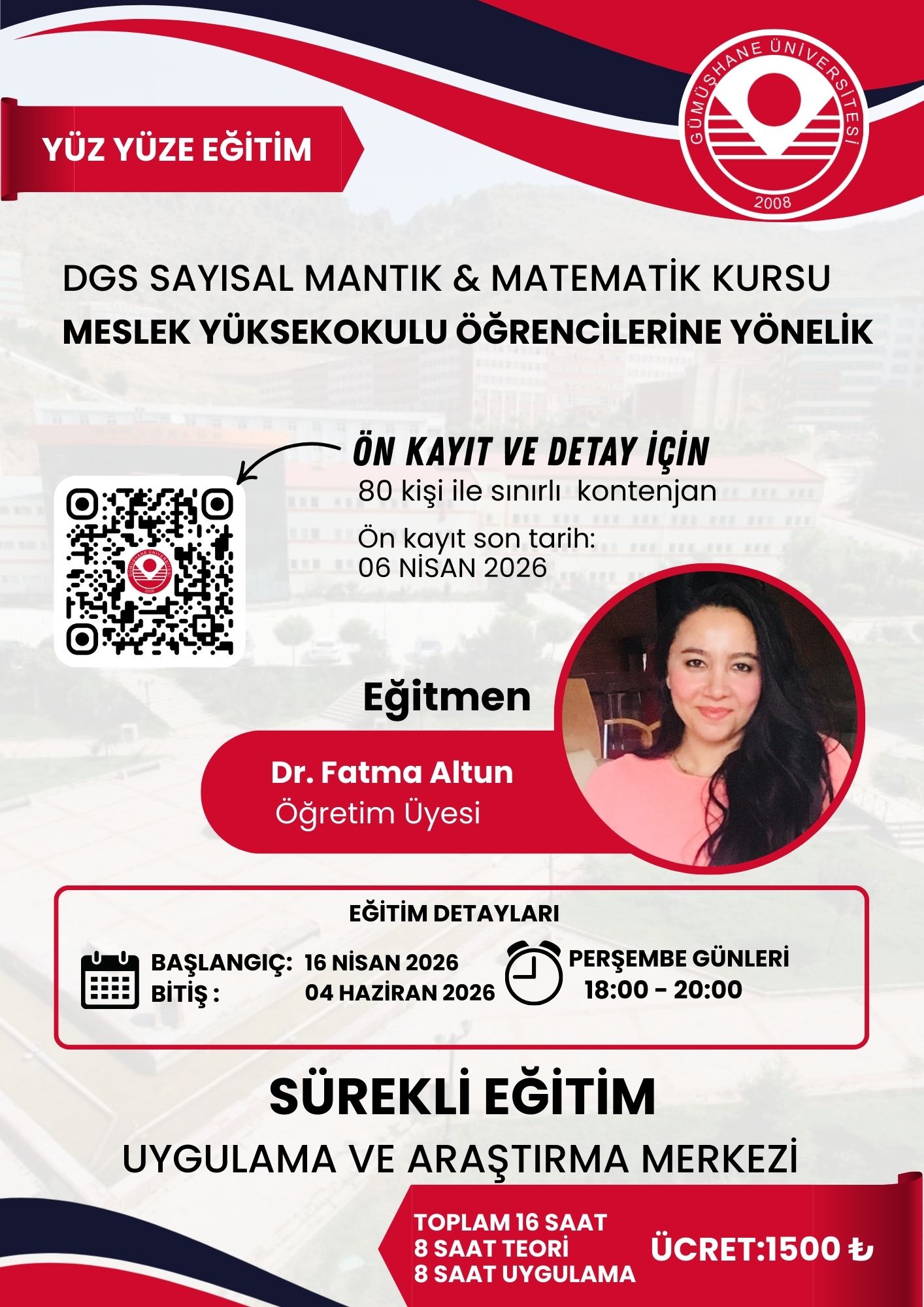 DGS Sayısal Mantık & Matematik (Başvuru Süresi Uzatıldı, Eğitim Tarihleri Güncellendi)